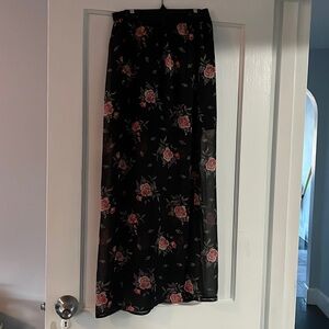Floral maxi skirt